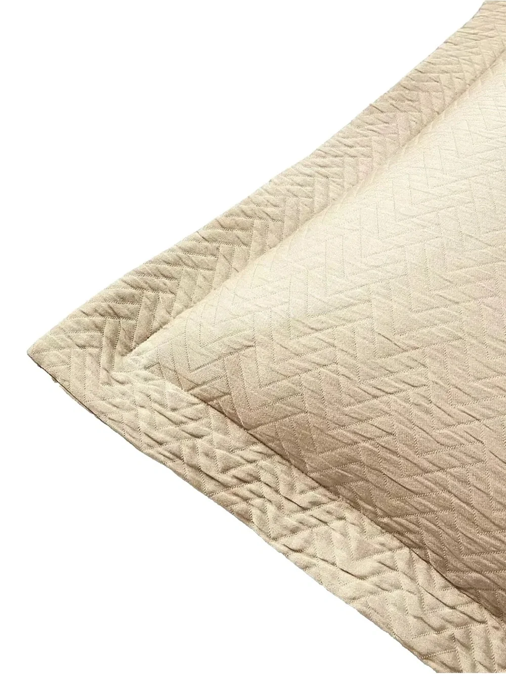 Lauren Ralph Lauren KAIA EURO Sham Natural Chevron Matelasse Luxury $135
